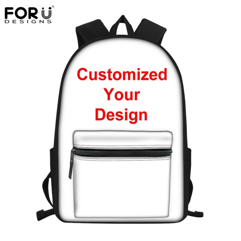 FORUDESIGNS Customized Printing School Bag for Children Gift Primary Backpack Students Satchel Bagpack Teen Boy Girl Schoolbags