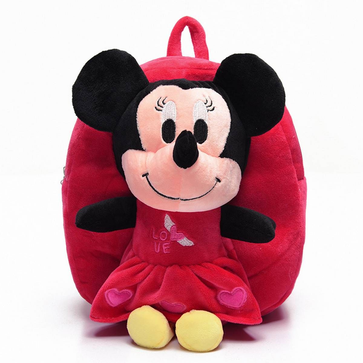 Girl Kindergarten Backpacks Cute Kitty Plush Fabric KT Kids Schoolbag 1-3 Years Old