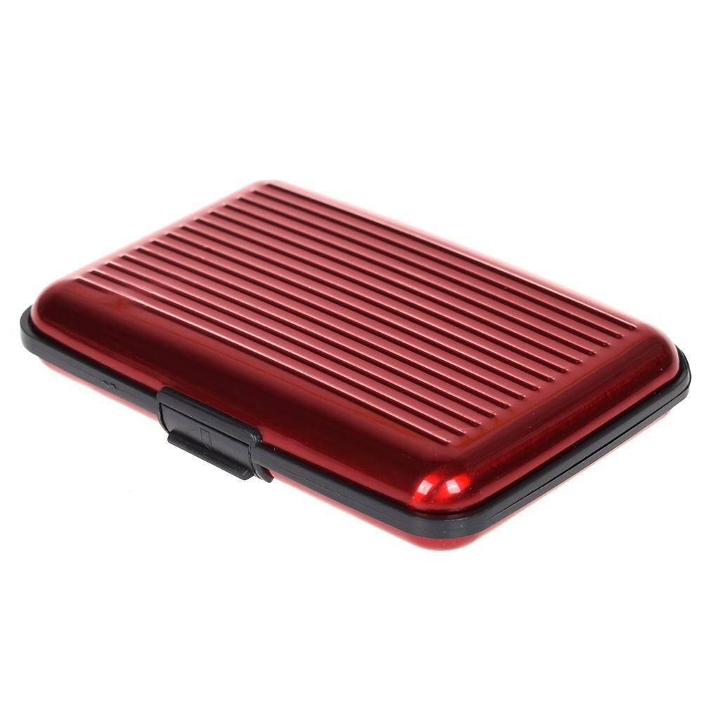 Aluminum Metal Bankcard Blocking Hard Case Wallet Credit Card Anti-RFID Scanning Protect Holder for Men and Women