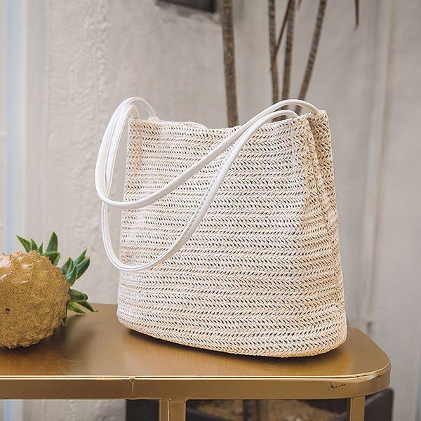 COZMOZ summer Bags for beach women 2021 straw handbags woven fashion girls shoulder hand tote bag leisure ladies handbag bags