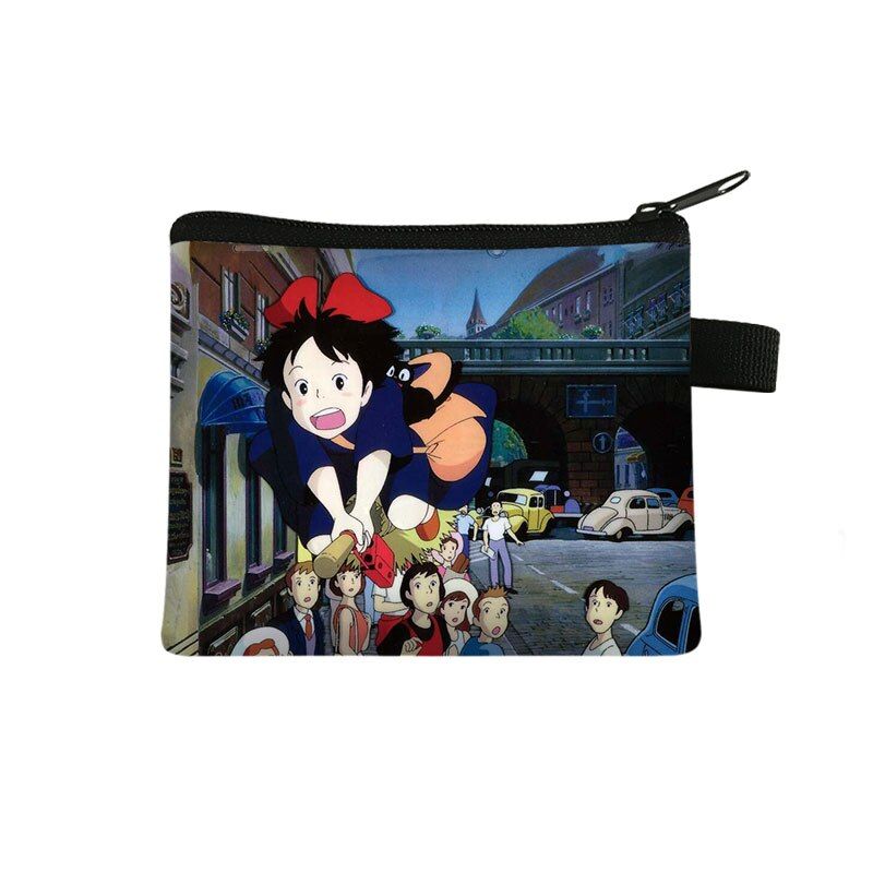 Totoro/Spirited Away Cartoon Anime Printed Coin Purse Teen Cute Coin Bag Boys and Girls Fashion Gift Wallet.