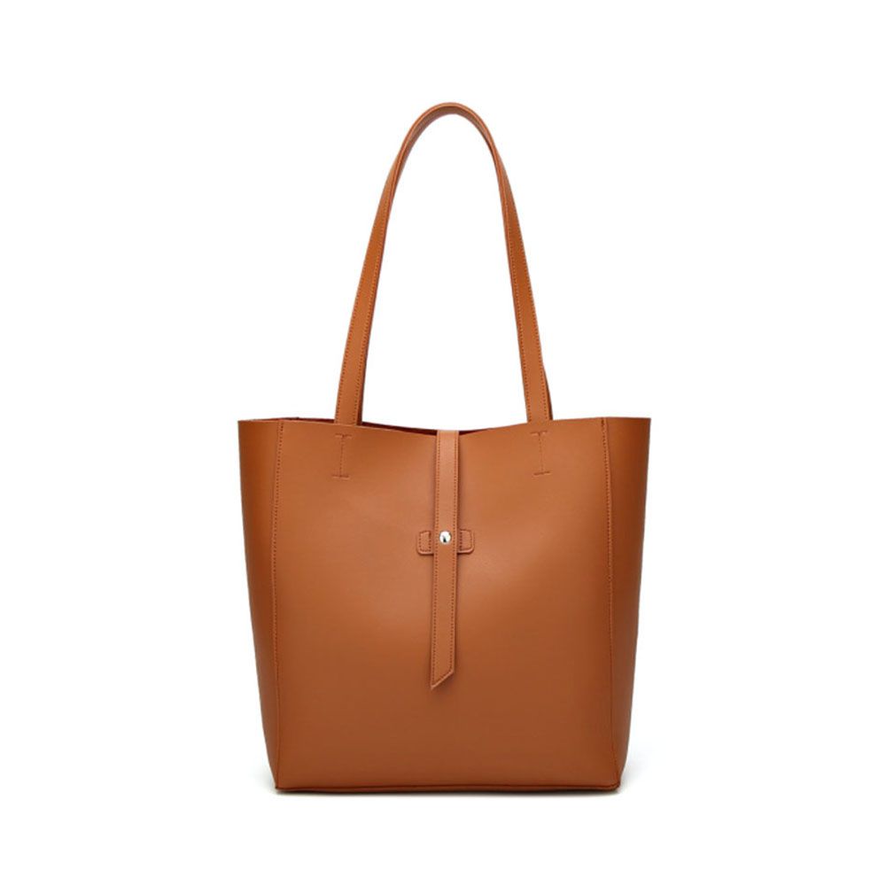 Women Designer PU Leather Shoulder Tote Large Handbag Office Ladies Crossbody