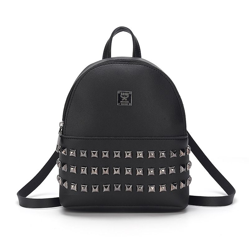 Korean Fashion Rivet Ladies Backpack Cute Women Bag