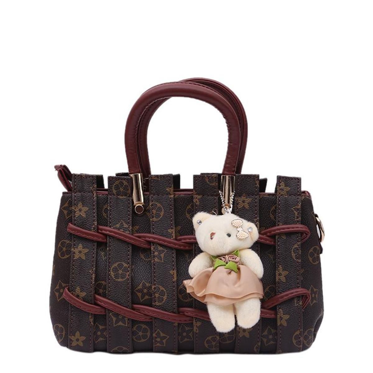 Pu Leather Hand Bag For Women - Black