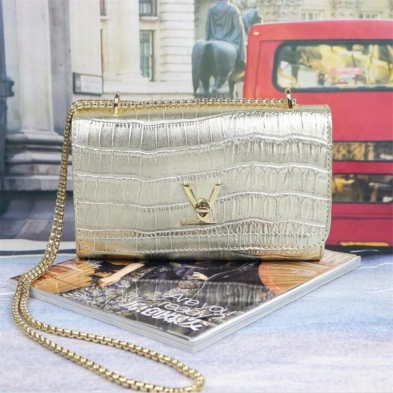 Luxury Handbags Women Bags Designer European Brand Crocodile Chain Shoulder Crossbody Bags For Women Day Clutch Bolsa Feminina