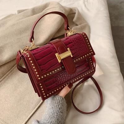 Rivets PU Leather Crossbody Bags For Women 2019 Fashion Shoulder Messenger Bag Female Travel Handbags and Purses sac main femme