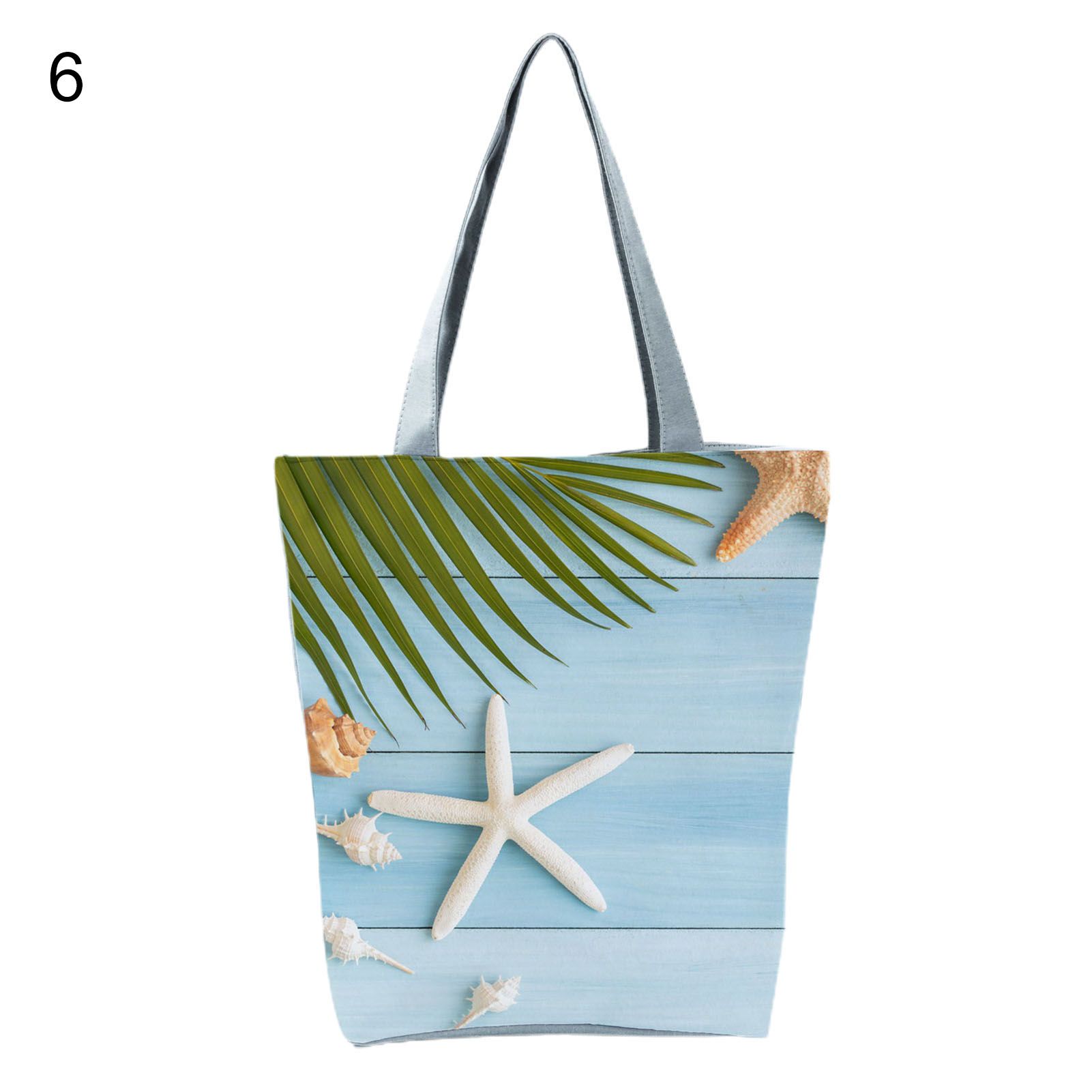 Ladies Handbag Reusable Cute Starfish Print Large Capity Tl Bag