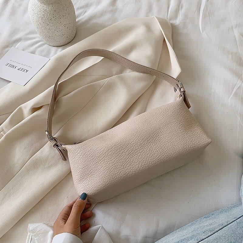 Vintage Solid Color Small PU Leather Crossbody Bags For Women 2020 Simple Shoulder Handbags Female Travel Totes Purses