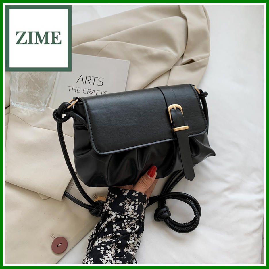 Summer trendy fashion texture pleated cloud underarm bag Korean version of the casual new style of foreign style one-shoulder messenger bag