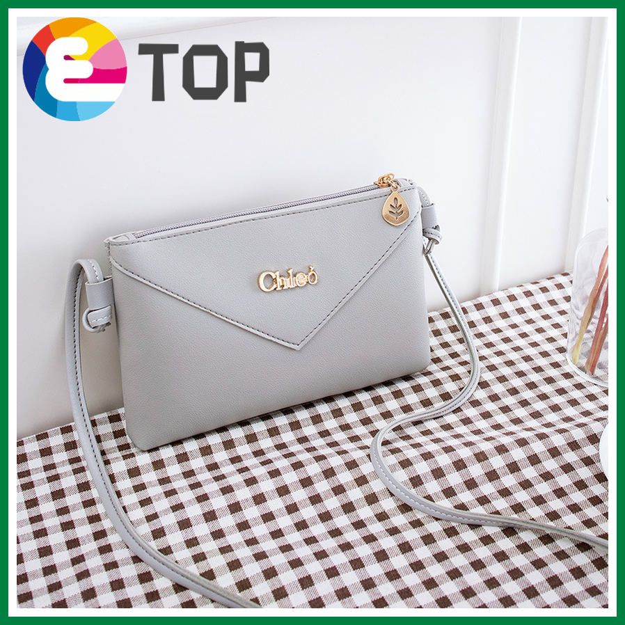 V-line single-shoulder women's bag summer Korean style crossbody solid color C standard purse