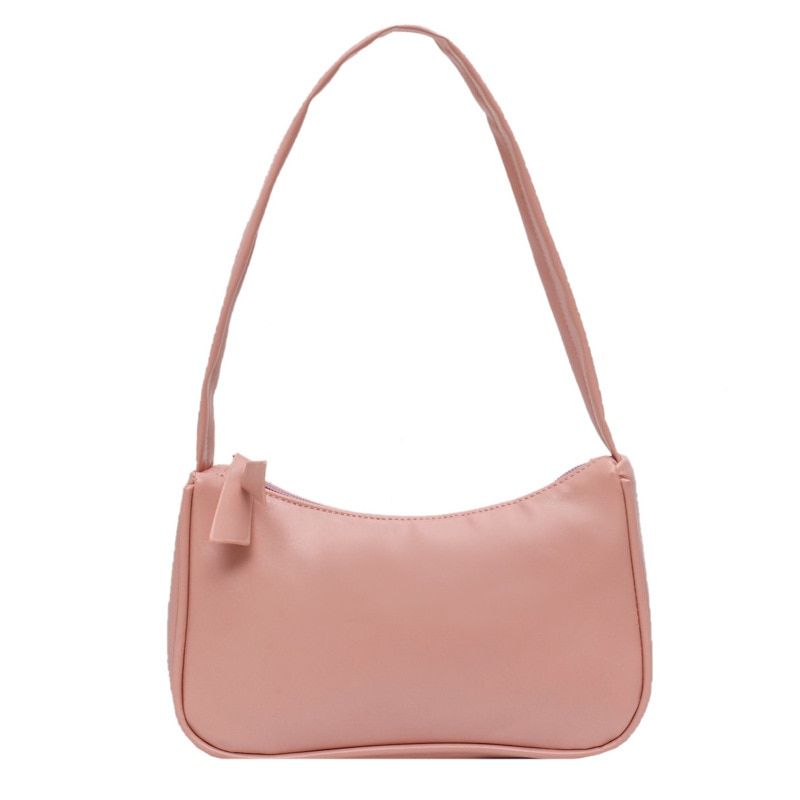 2021 New Summer Woman Trendy Retro Handbags PU Leather Zipper Shoulder Bag Black Female Bolsa Vintage Hobo Women Small Hand Bag