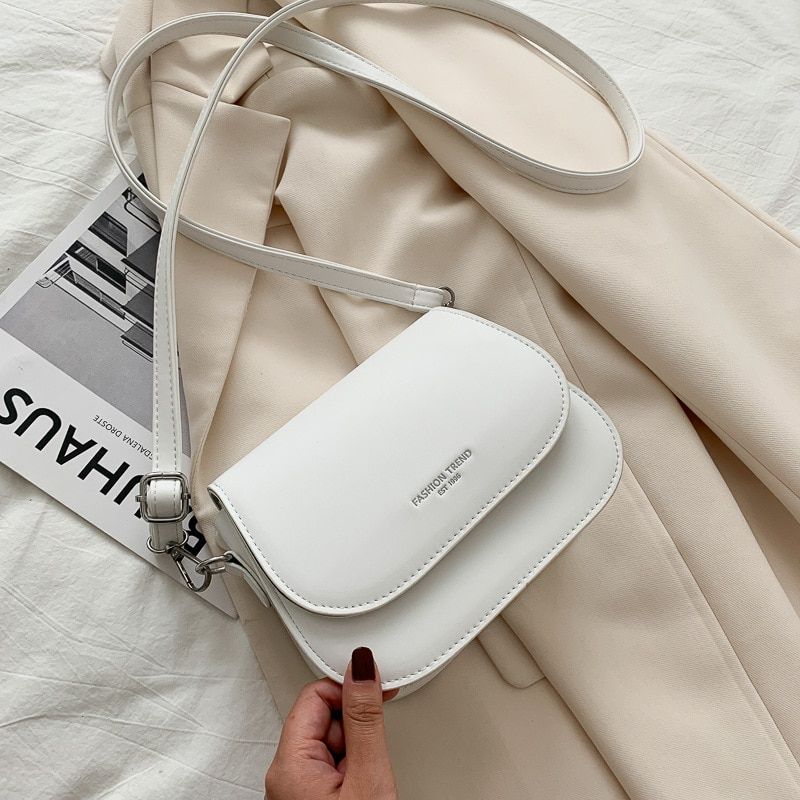 Simple Trend Crossbody Bags for Women Solid Wild Flap Shoulder Bag Lady Designer Small Women's Handbags and Purses New Fashion