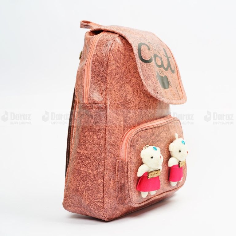 Travel 2022 Latest Trend Pu Leather Stylish Fashionable School College And Coaching Bag for Women and Girls Back pack(Balukona Shop)