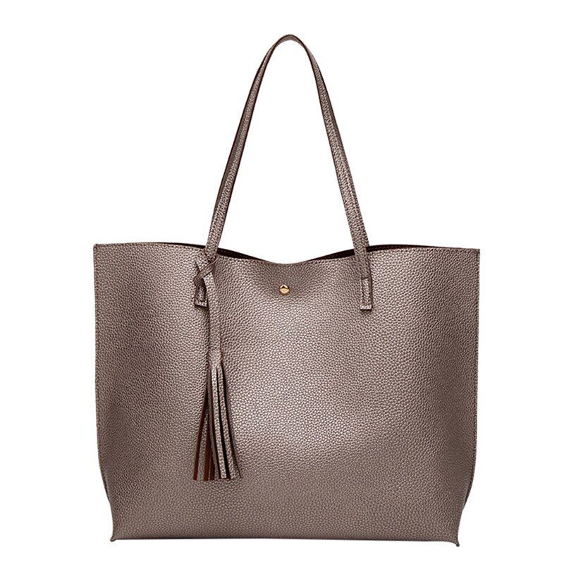 Dihope  Women Messenger Bags Leather Casual Tassel Handbags Female Designer Bag Vintage Big Size Tote Shoulder Bag Quality