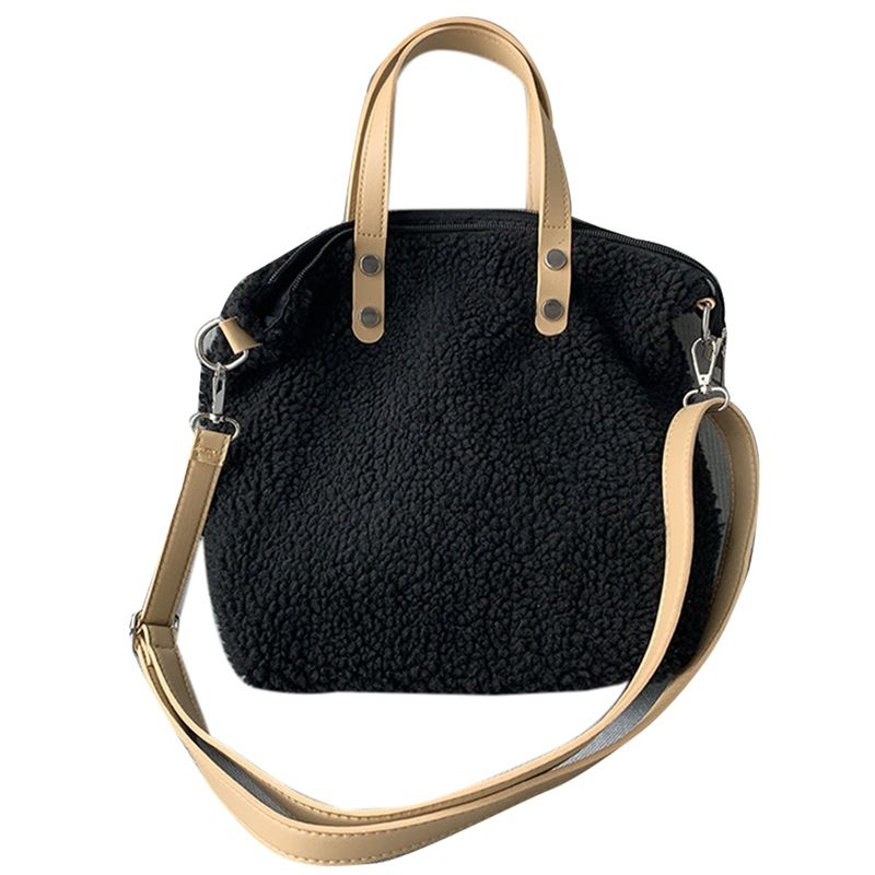 Women's Handbag Messenger Bag Women's Shoulder Bag Large Capacity Women's Messenger Bag-Black