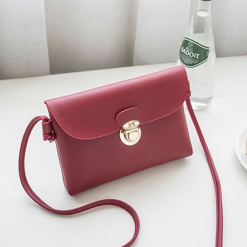Women Crossbody Bag Fashion Women Bags Mini Mortise lock Small Square Bag Ladies Leather Shoulder Bags Luxury Purse Phone pocket