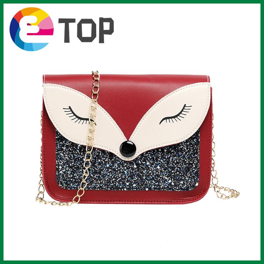 Ladies Korean version of rough diamond sequins one-shoulder small square bag summer and autumn bag cover chain bag