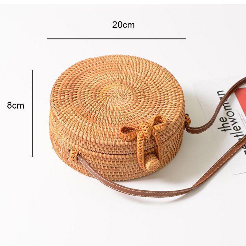 Straw Beach Bag Women Shoulder Crossbody Bags For Girls Fashion Design Casual Handmade Woven Summer Rattan Travel Ladies Handbag