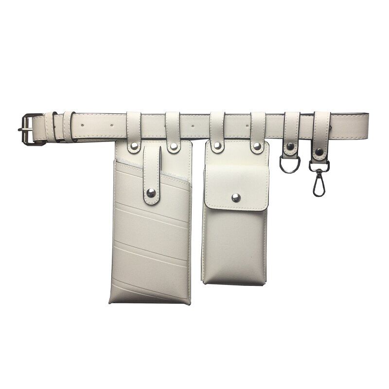 Women Waist Bag Fashion Leather Waist Belt Bag Crossbody Chest Bags Girl Fanny Pack Small Phone Pack shoulder strap Packs