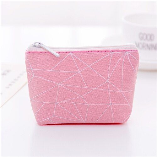 eTya Cute Small Coin Wallet Canvas Zipper Coin Bag Purses Female Women Kids Girls Coin Money Change Hand PurseS Coin Pouch