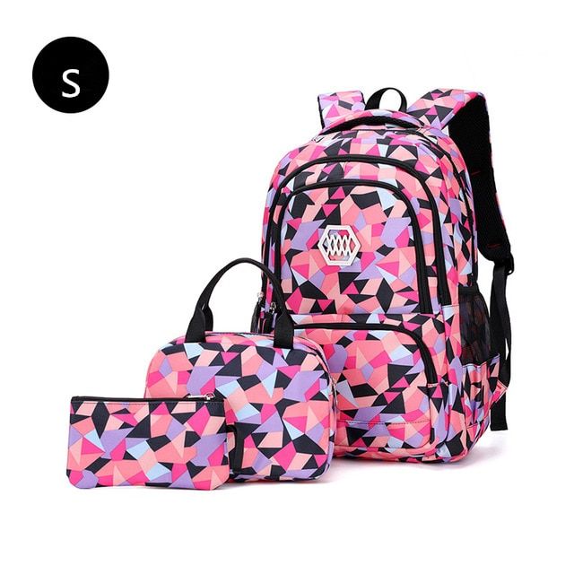 Children School bags set Girls Primary Backpack Kids school backpcak 3 pcs/set princess schoolbags mochilas escolar infantil
