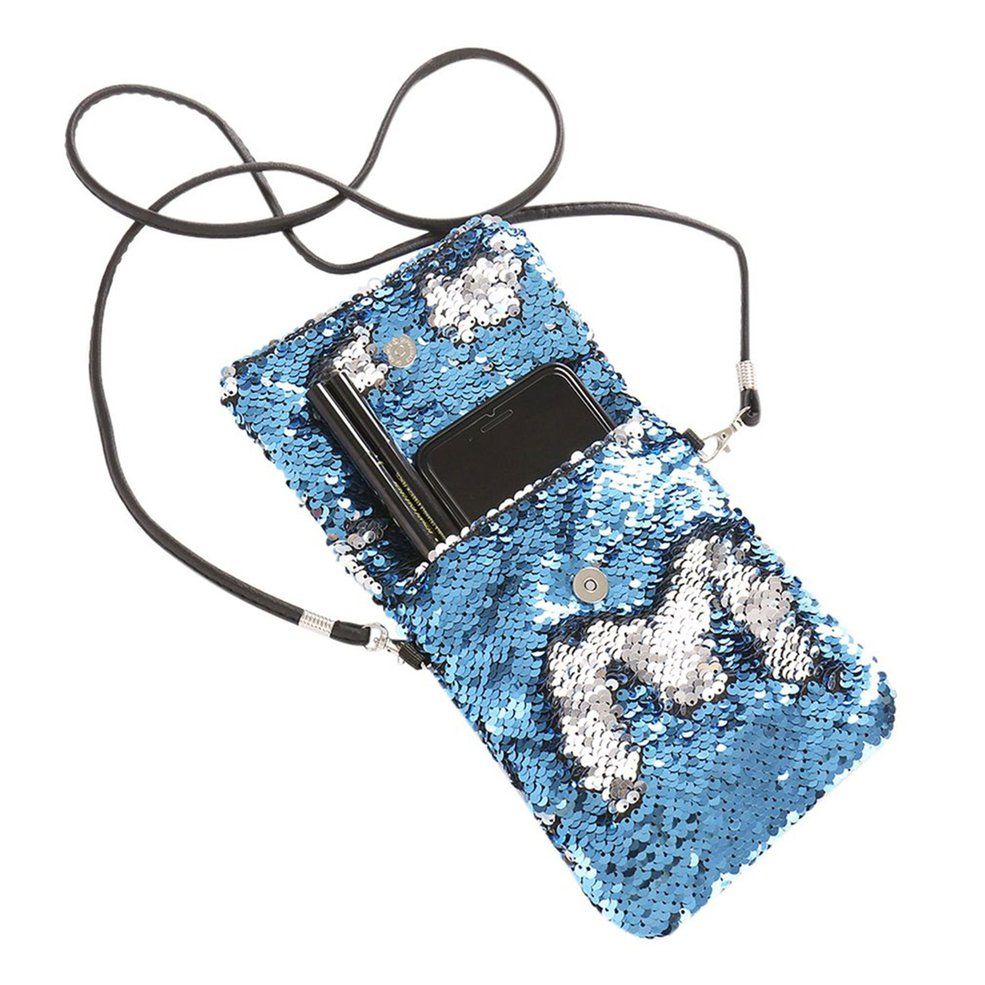 BZ902Clutch Fashion Shoulder Bag Messenger Bag Double-sided Sequin Bag