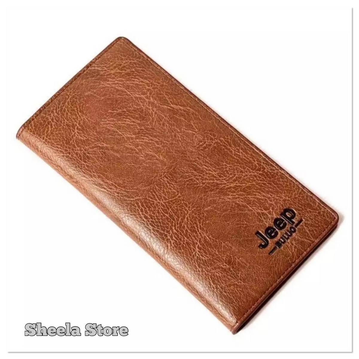 Jeep Brown Long wallet for men