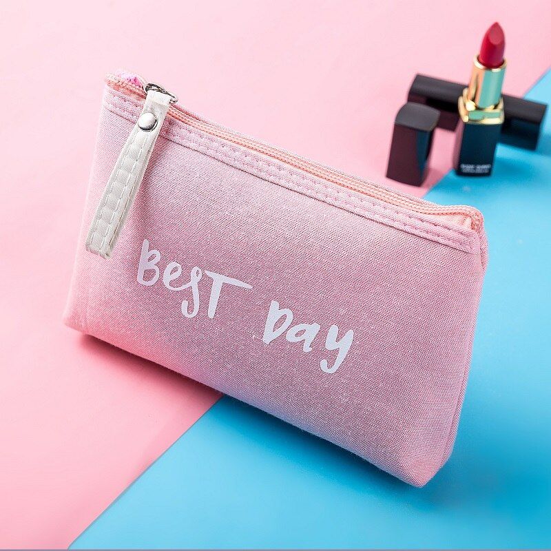 Miyahouse Dailu Use Small Make Up Bag Cosmetic Bag Female Zipper Design Cosmetic Bag Ladies Color Cute Cosmetic Bag