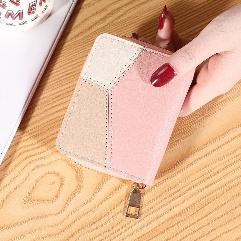 Simple Female Short Purses Girls Credit Card Mini Wallet Cute