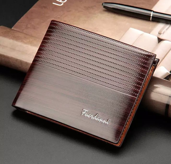 Fashion Brown Wallet For Men Vintage Stylish Artificial Leather - Wallet