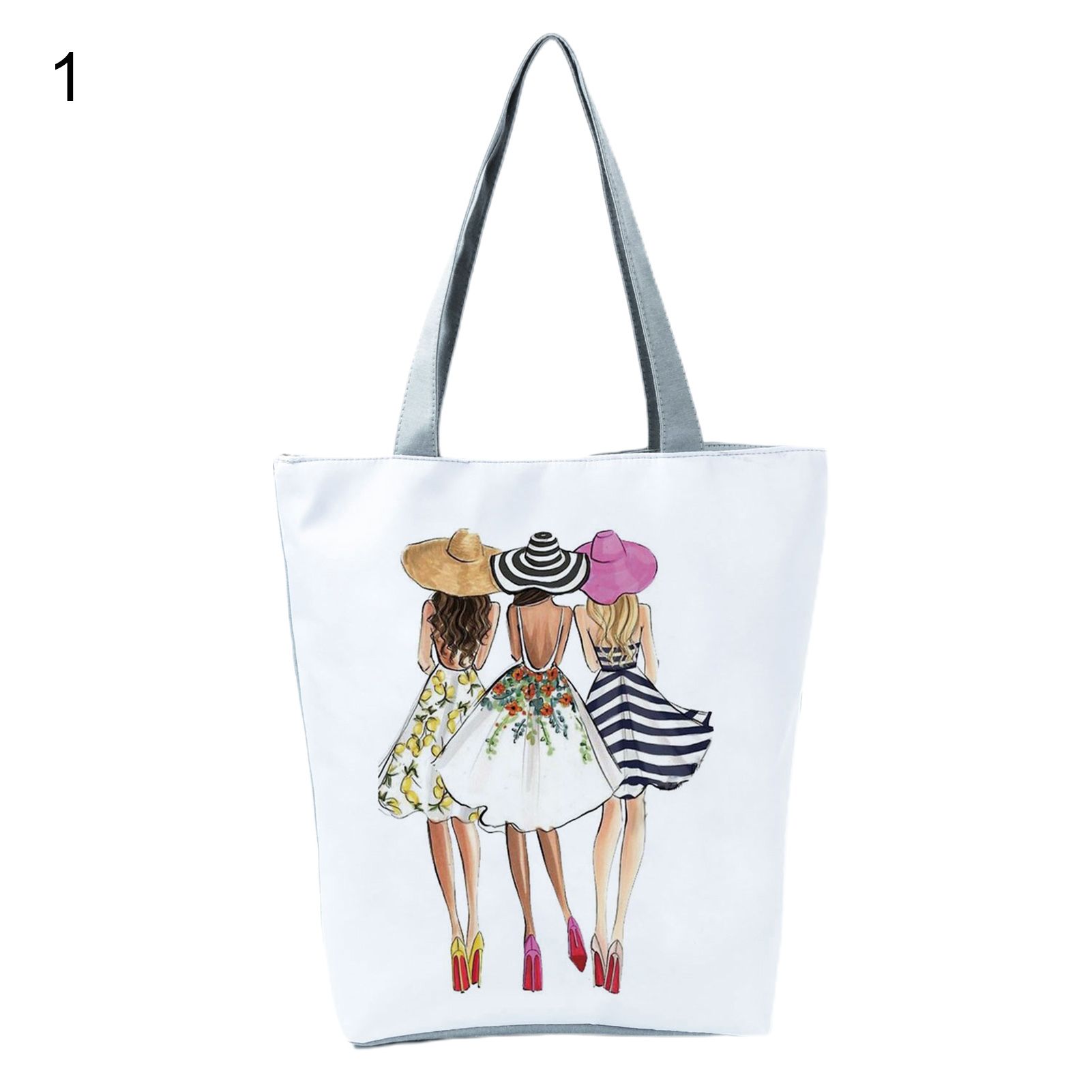 Shoulder Pouch Tidy Lovely Harmonious Girls Print Shoulder Bag