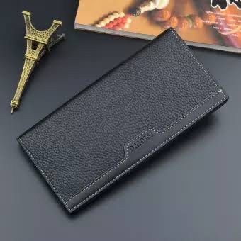 Style Men  PU Leather Long Clutch Wallet Business Cards Holder Purse Male Fashion Pocket Wallet Coin Bag Purse Billfold.