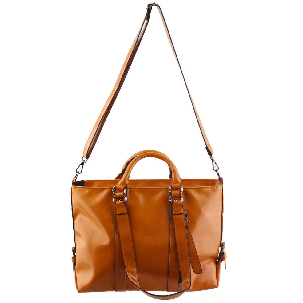 High- Fashion Stylish Oil wax Leather Bags Tote Women Leather Handbags