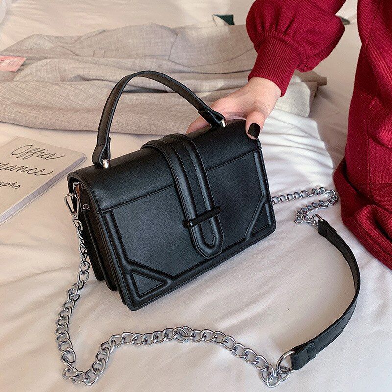 Vintage Simple Handbags Women Shoulder Messenger Crossbody Bags 2020 Fashion Chain Ladies Casual Totes Clutches Female Purses