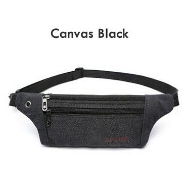 1x Multi-Function Mens Women Zipper Waist Bag Fanny Pack Running Zip Belt Money Pouch Travel Holiday Waist Bags