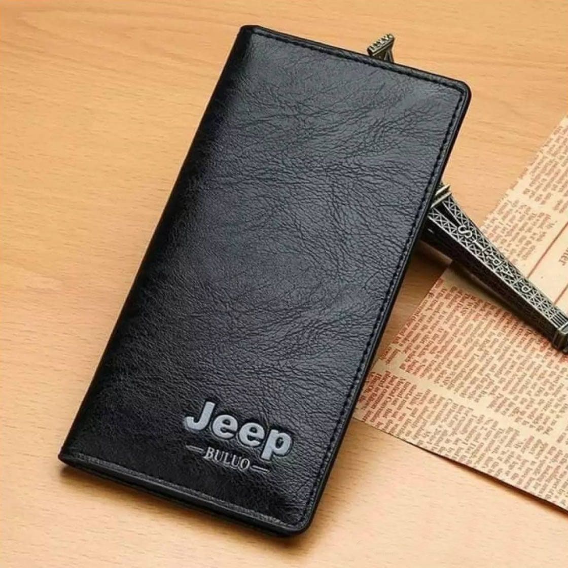 Jeep Black Long Wallet For Men - Wallet