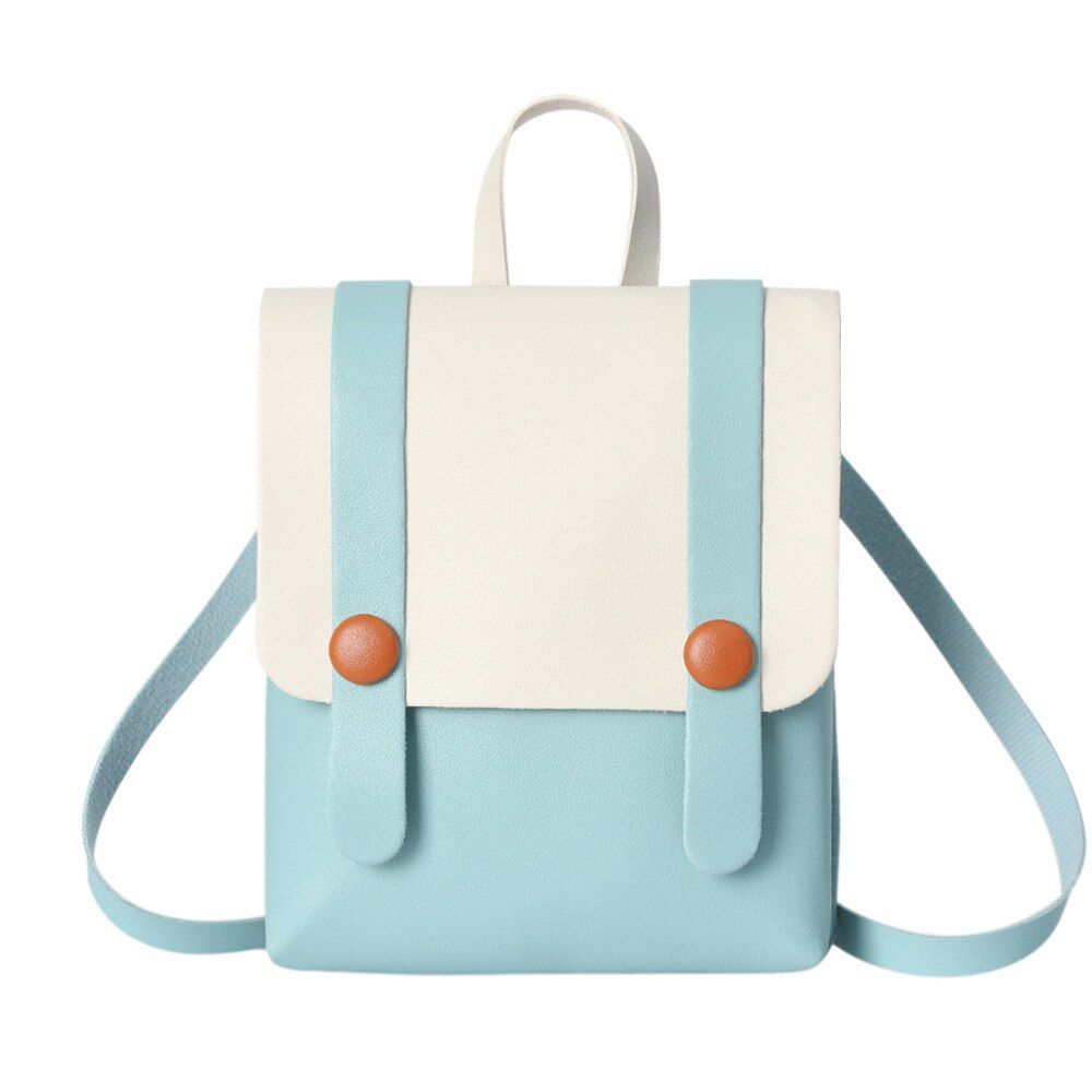 PU Leather Small Bagpack Fashion Women Mini Backpack Multi-Function Shoulder Bag School Backpack For Teenage Girls