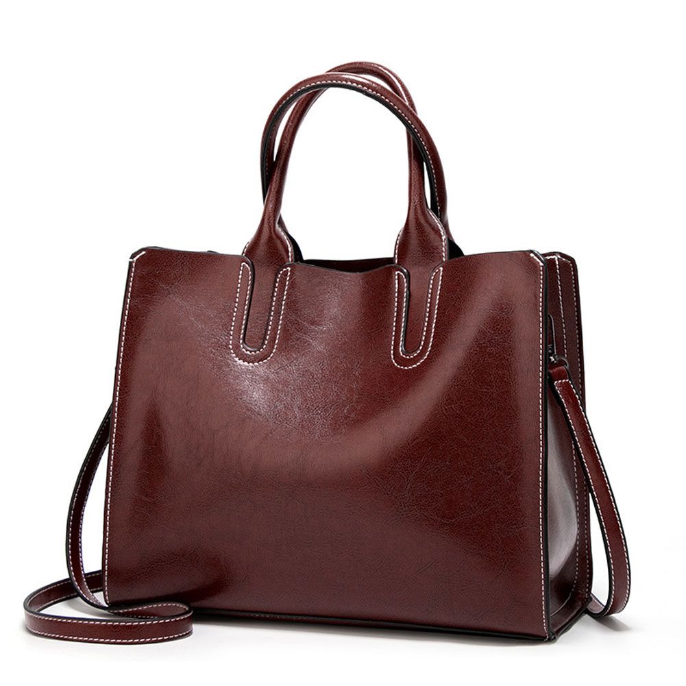 Yfashion Woman Fashion Portable Handbag c Leather Satchel Single-shoulder Bag