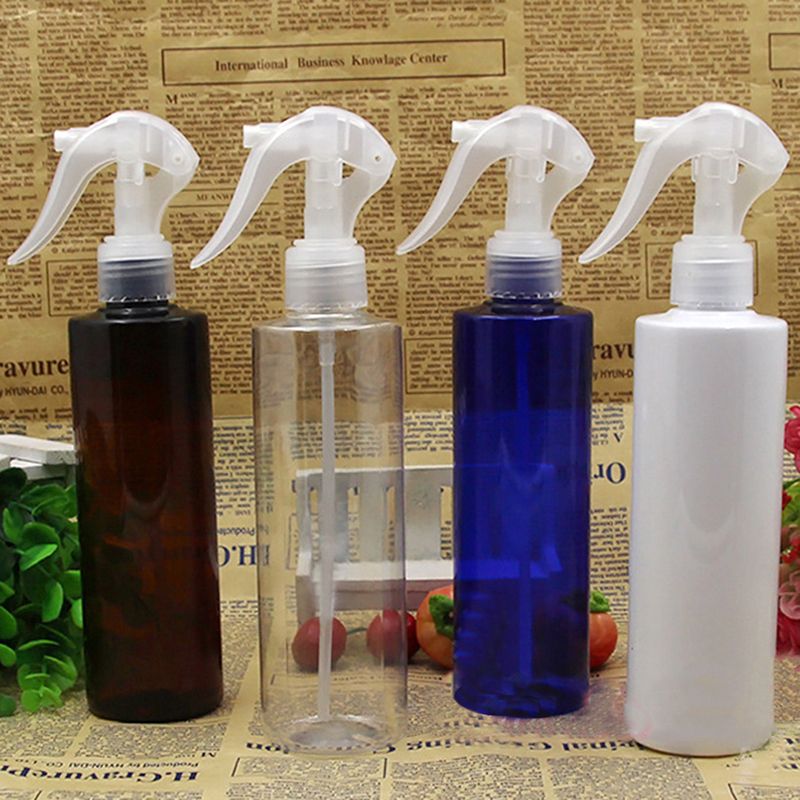 Lofow Plastic 250ml Refillable Amber Glass Spray Bottles