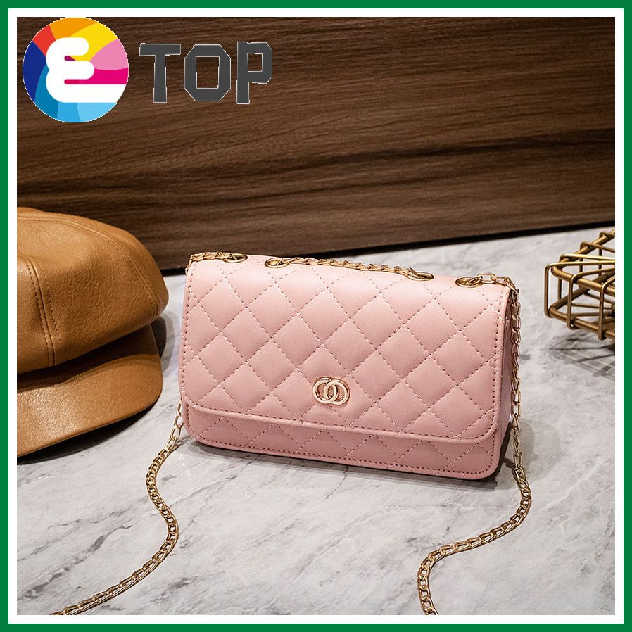 Female bag autumn and winter European and American style rhombus embroidery thread lock square bag shoulder chain multi-compartment bag