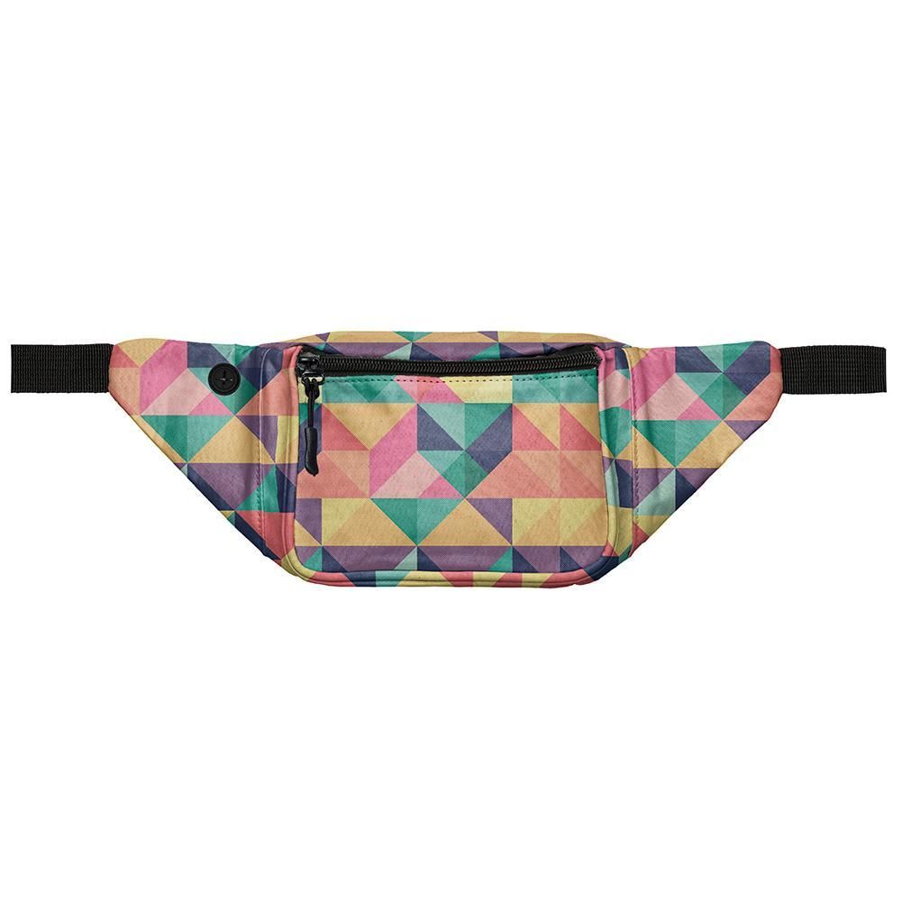 Unicorn Skull Flower Printed Casual Women Fanny Waist Belt Pack Small Crossbody Bag Phone Purse