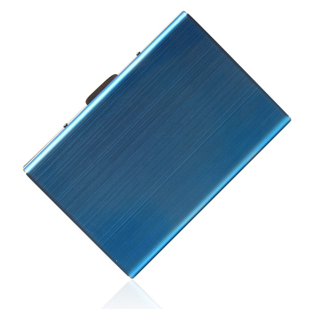 COWHERD High-Grade Stainless Steel Men Credit Card Holder Women Metal Bank  Business Card Case Card Wallet Box