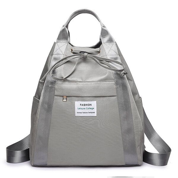 OIMG Women Oxford Solid Travel Backpack Multi-pocket Handbag Casual Shoulder Bag