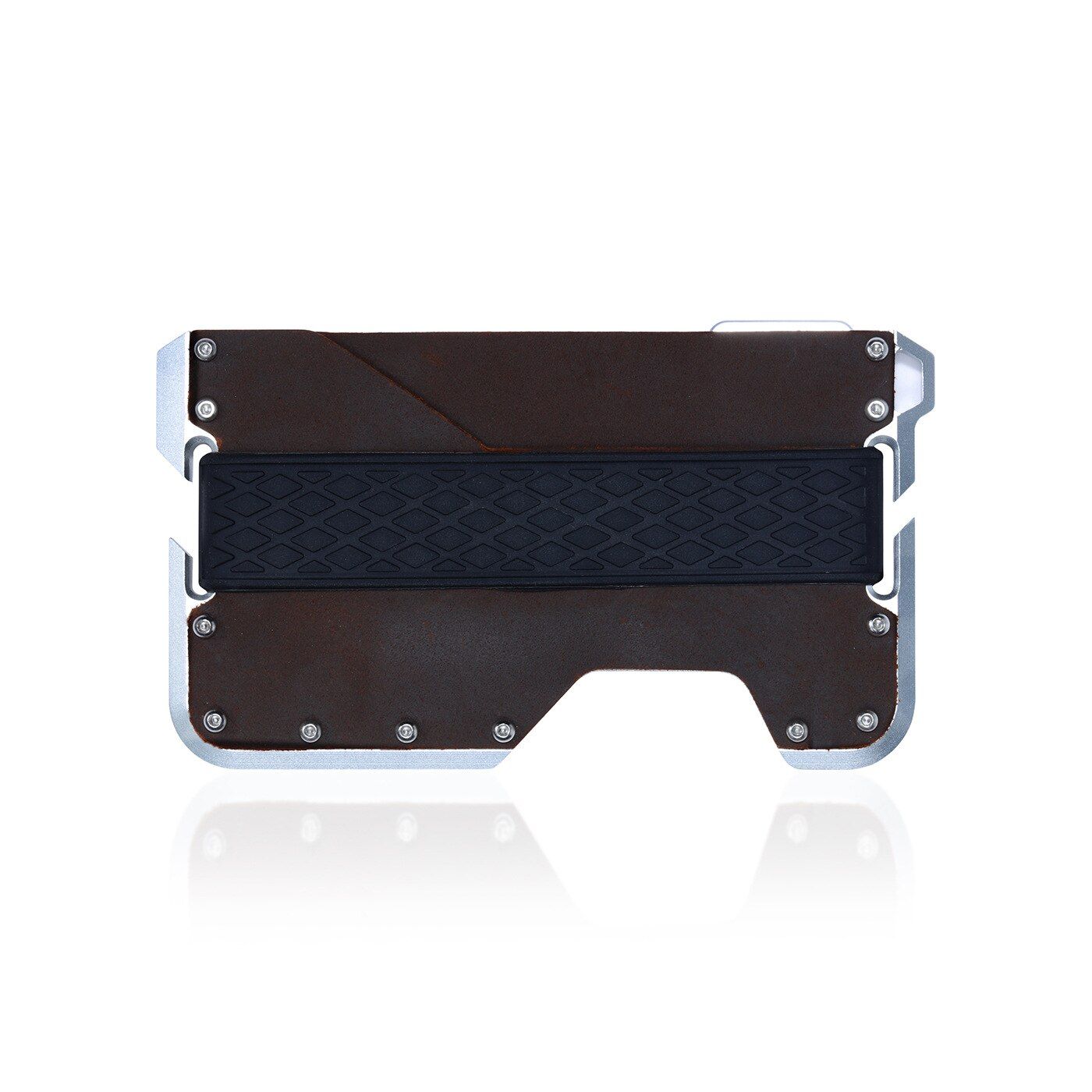 RFID Blocking Credit Card Holder Men Minimalist Wallets Slim Aluminum Metal Leather Cardholder Male Pocket CreditCard Holder