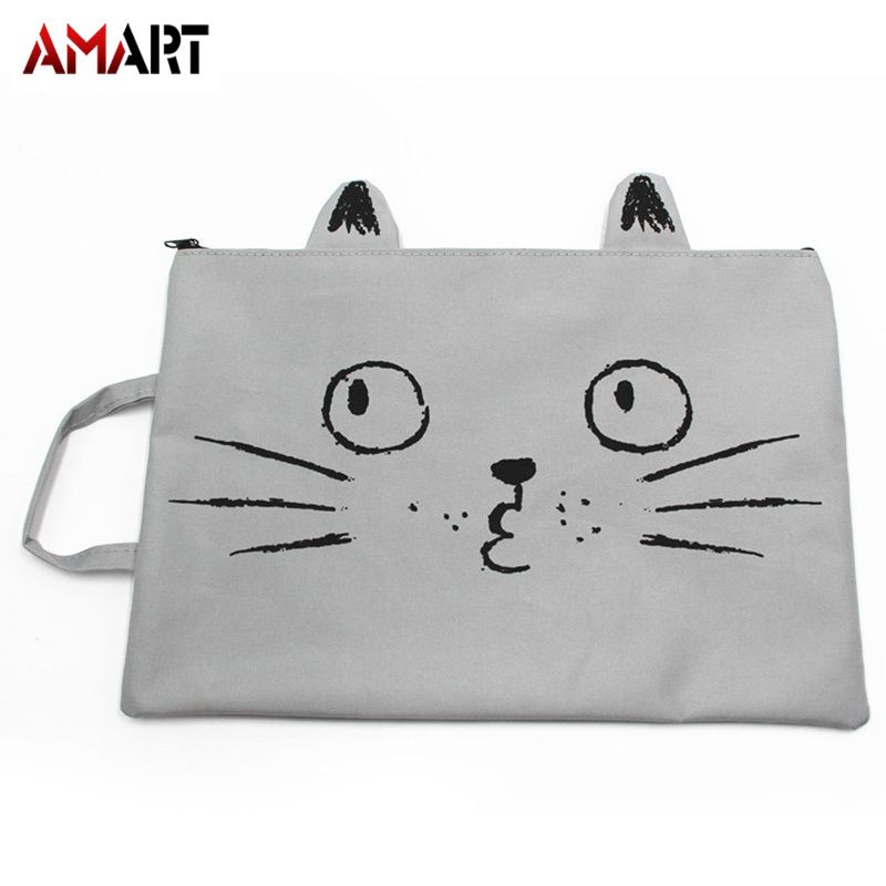 Document Bag Zipper Pouch Handbag Briefcase Student Carrying Storage Bag