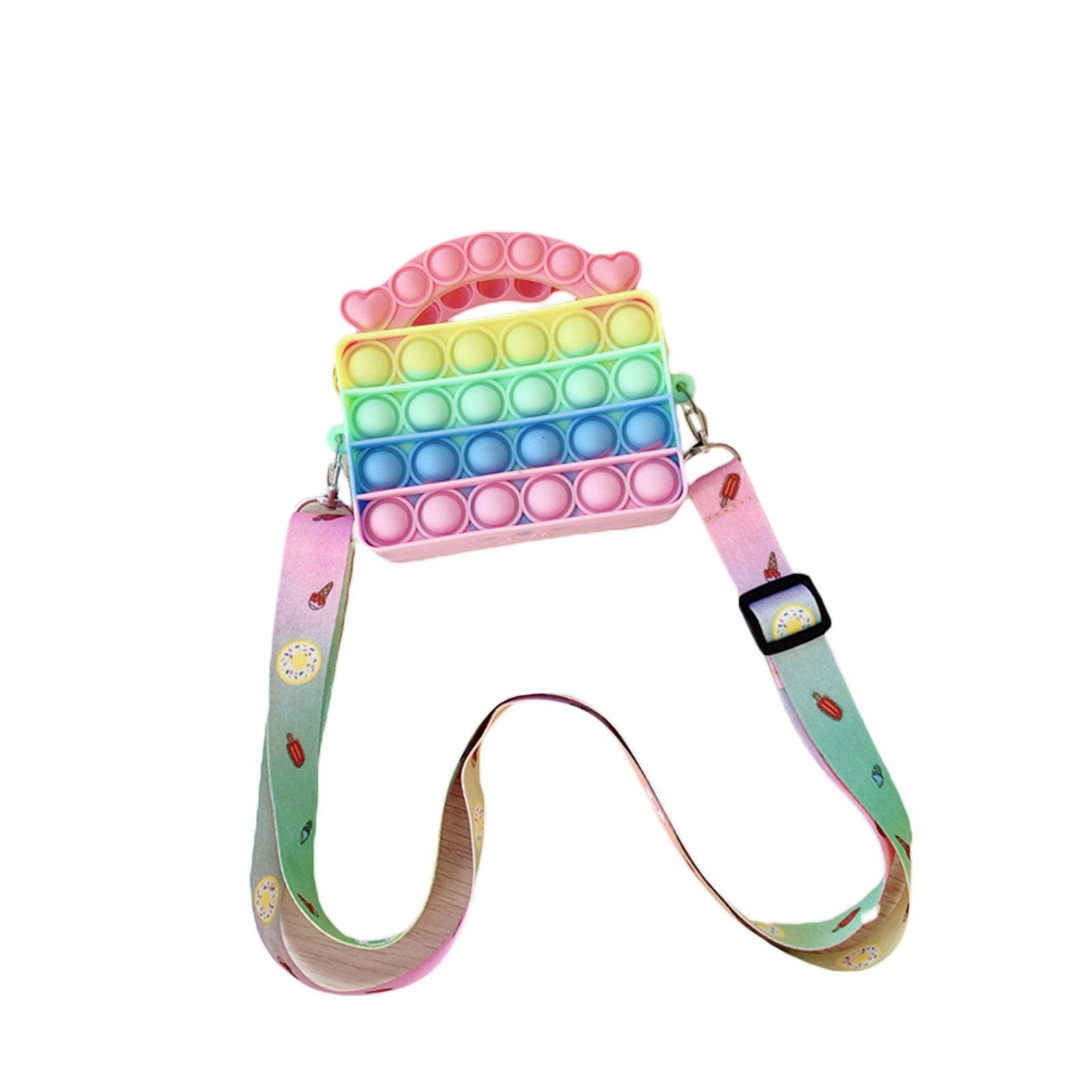 Fidget Toy Shoulder Bag, Push Bubble Handbags Sensory Anxiety Toys Stress Relief Crossbody Purse Gifts for Girls Women