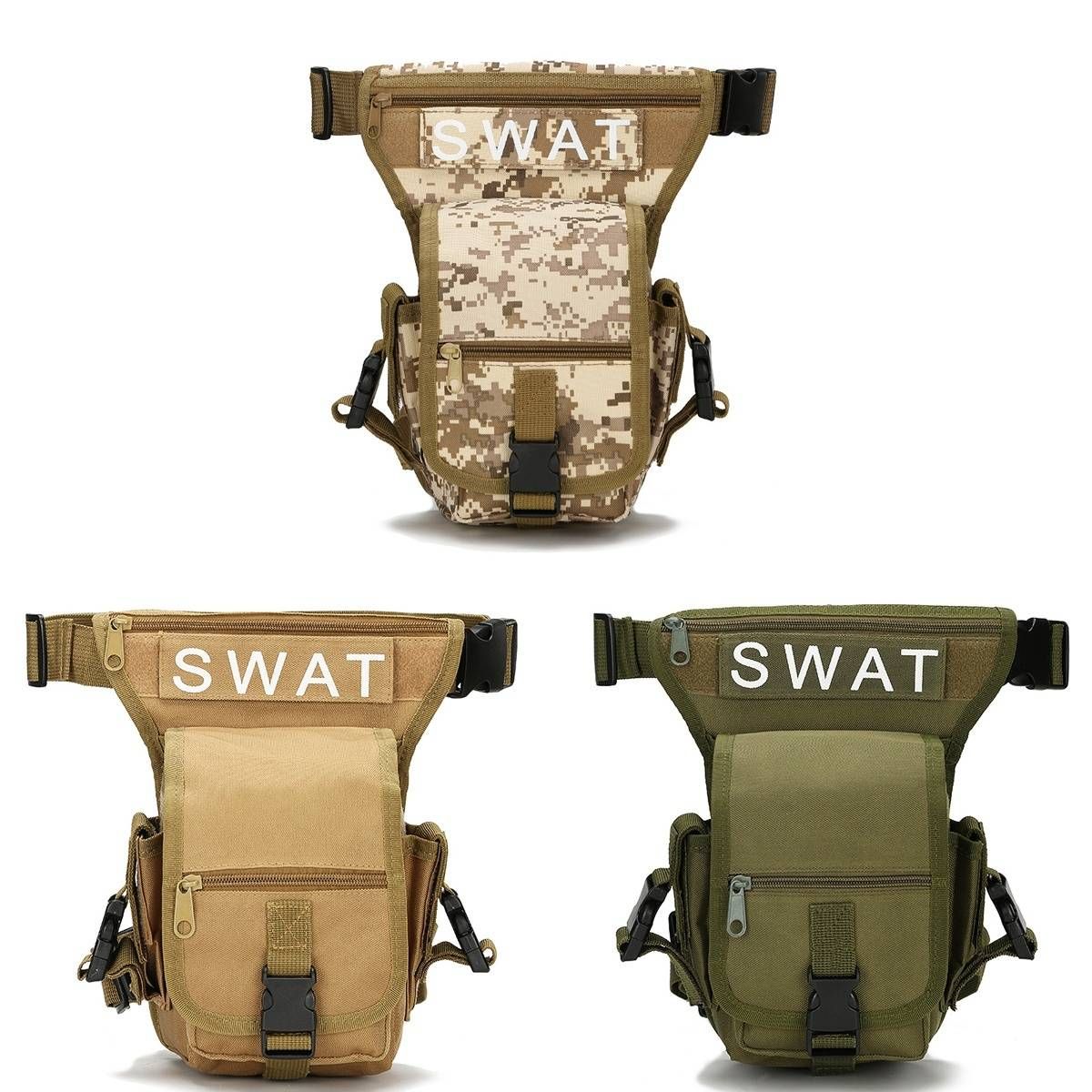 Tactical Mens Hiking Bag Thigh Pack Waist BeltHolster Pouch Tactical Drop Leg Bag