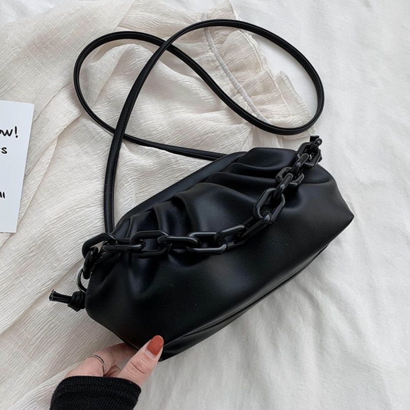 Candy Color PU Leather Shoulder Messenger Bags For Women 2021 New Small Crossbody Bag Travel bag Chain Handbags and Purses
