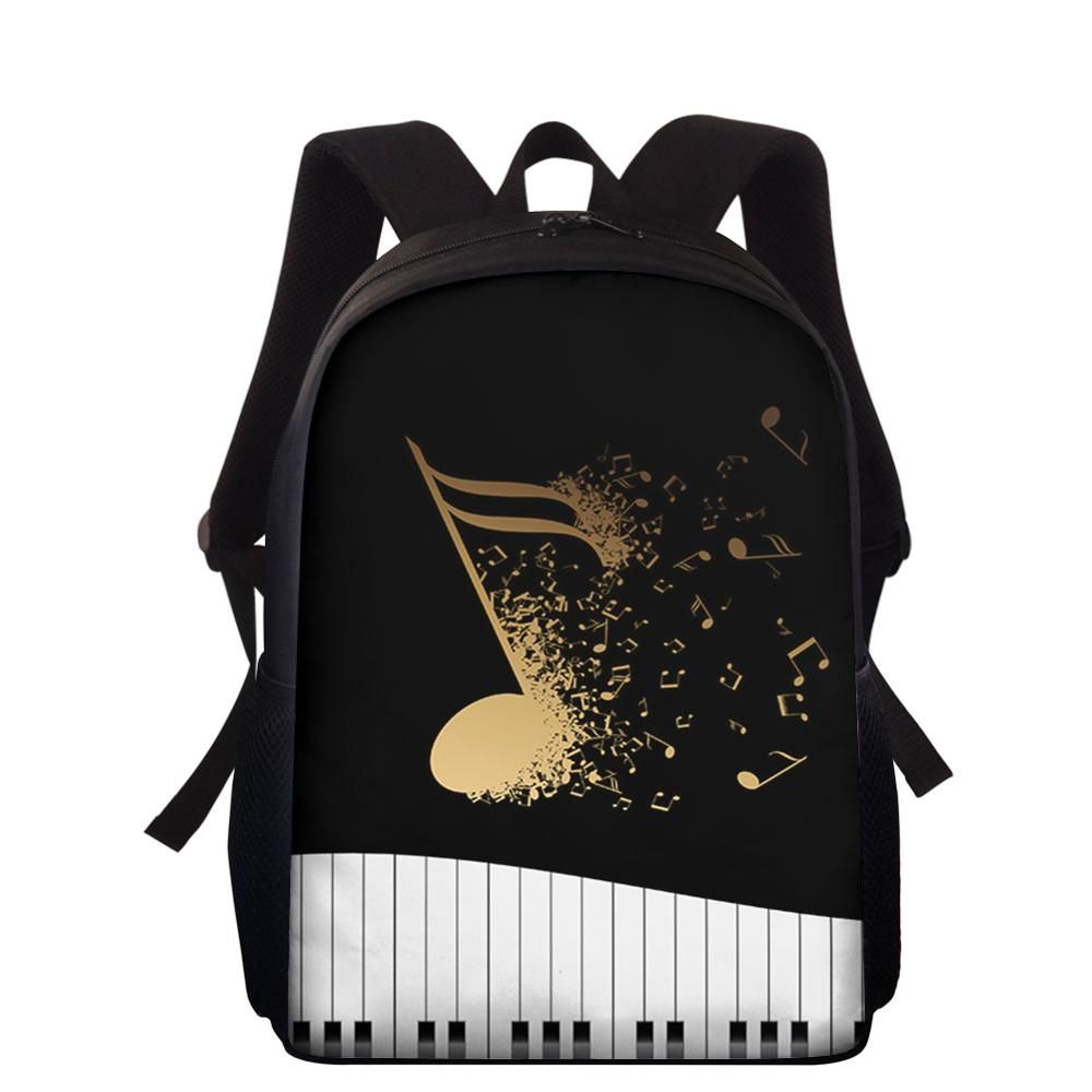 HYCOOL Piano Music Print Backpack for Kids Women Children Schoolbag Teen Boys Girls Book Bag School StuBook Rucksack
