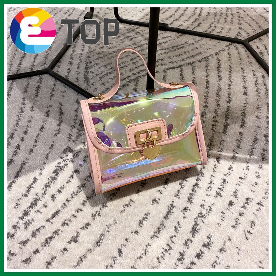 Female bag summer and autumn style Korean ladies trendy laser bag shoulder diagonal portable purse